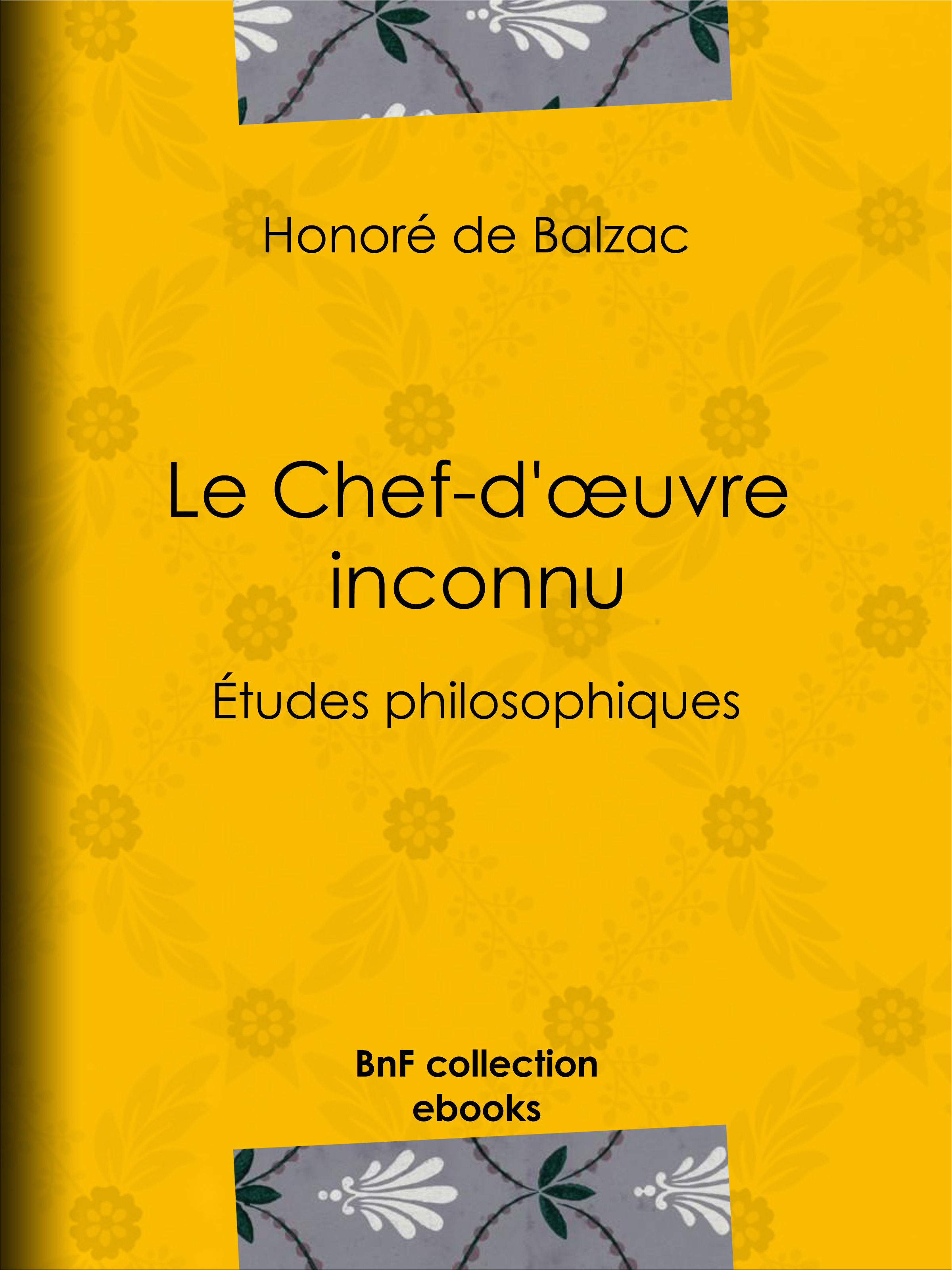 Couverture ebook de Le Chef-d'oeuvre inconnu, de Honoré de Balzac