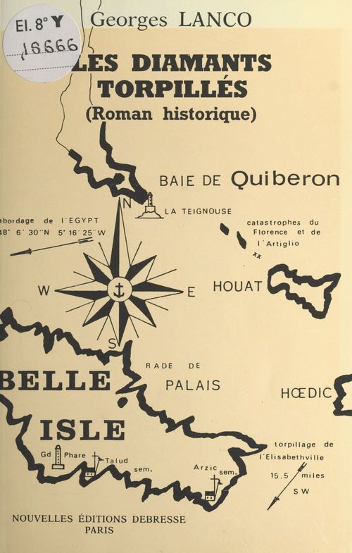 ebook cover of Les diamants torpillés, by Georges Lanco