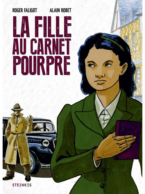 Couverture ebook de La fille au carnet pourpre, de Roger Faligot, Alain Robert