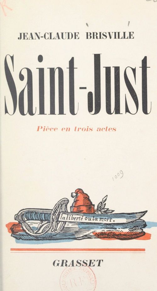 Couverture ebook de Saint-Just, de Jean-claude Brisville