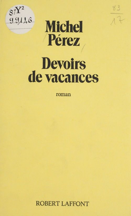 ebook cover of Devoirs de vacances, by Michel Pérez