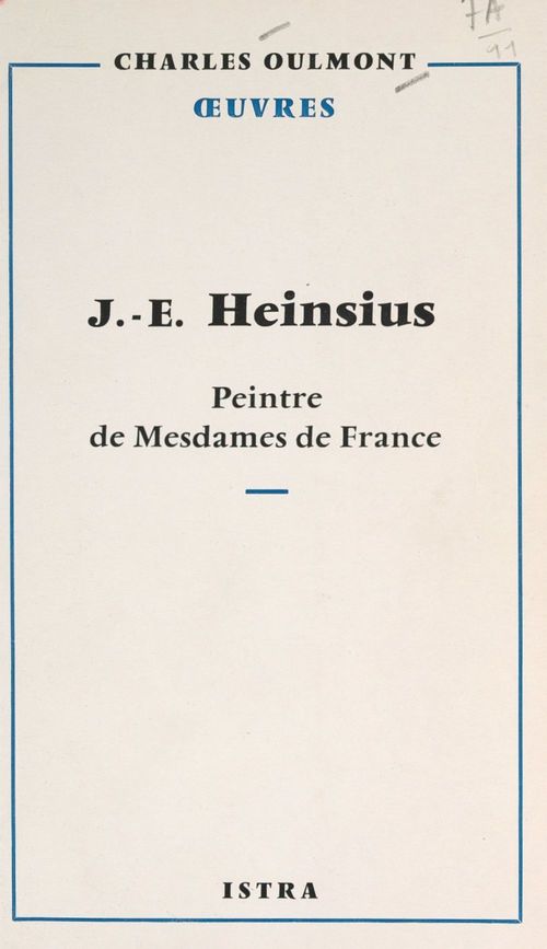 Couverture ebook de J.-E. Heinsius (1740-1812), de Charles Oulmont