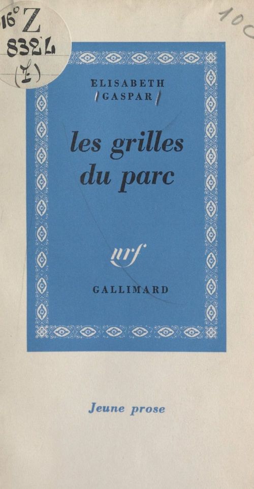 Couverture ebook de Les grilles du parc, de Elisabeth Gaspar