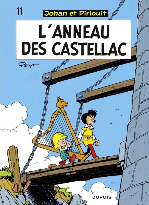 ebook cover of Johan et Pirlouit - Tome 11 - L'Anneau des Castellac, by Peyo