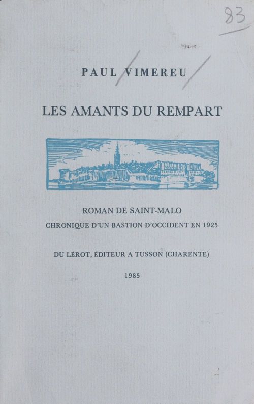 ebook cover of Les amants du rempart, by Paul Vimereu