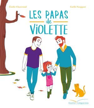 Couverture ebook de Les papas de Violette, de Émilie Chazerand