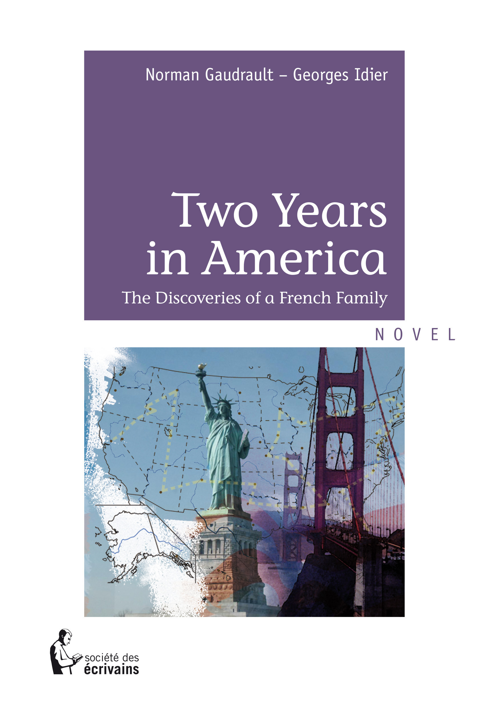 ebook cover of Two Years in America, by Norman Gaudrault, Georges Idier