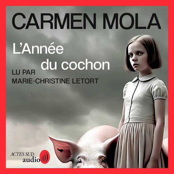 audiobook cover of L'Année du cochon, by Carmen Mola
