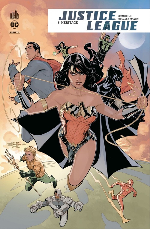 Couverture ebook de Justice League Rebirth - Tome 5 - Héritage, de Collectif, Tony Daniel, Brian Hitch
