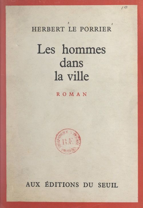 ebook cover of Les hommes dans la ville, by Herbert Le Porrier