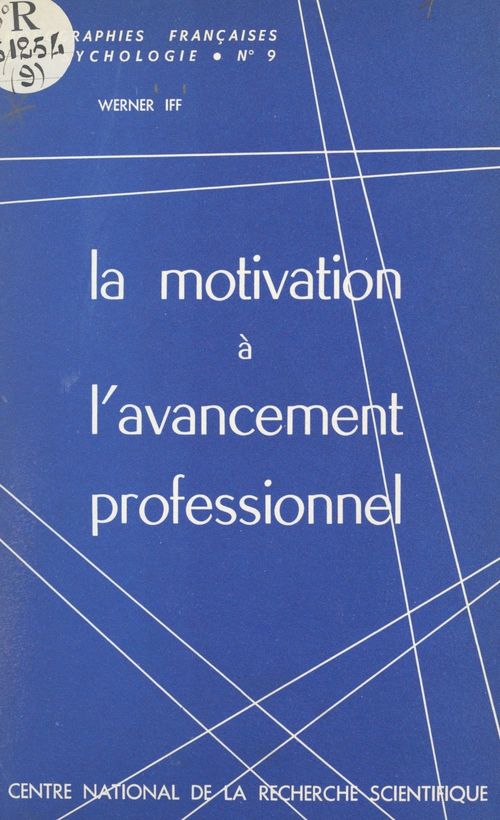 ebook cover of La motivation à l'avancement professionnel, by Werner Iff