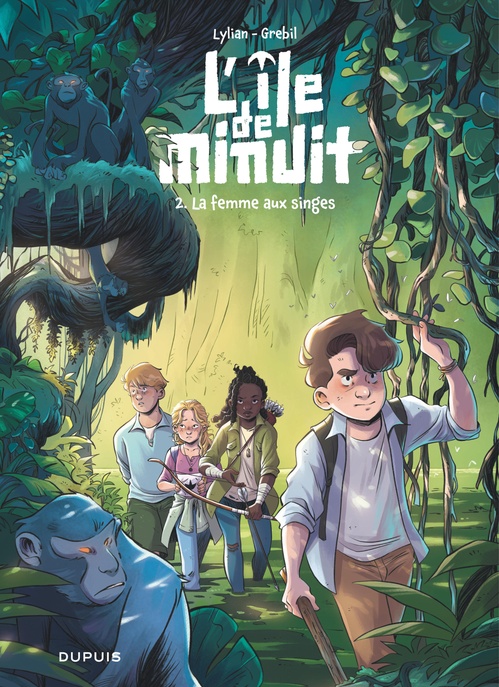 Couverture ebook de L'île de minuit - Tome 2 - La femme aux singes, de Lylian