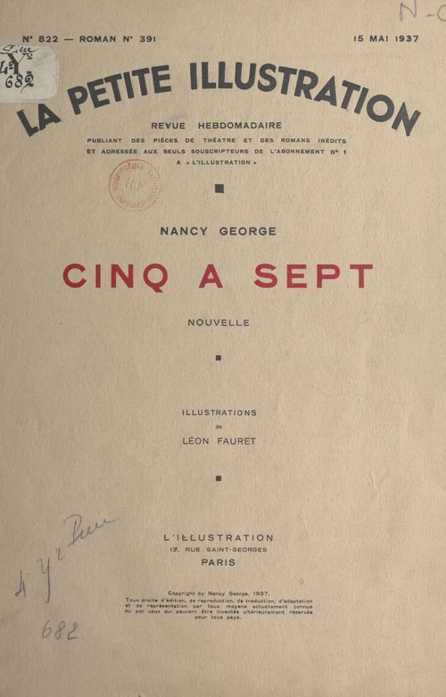 Couverture ebook de Cinq à sept, de Nancy George