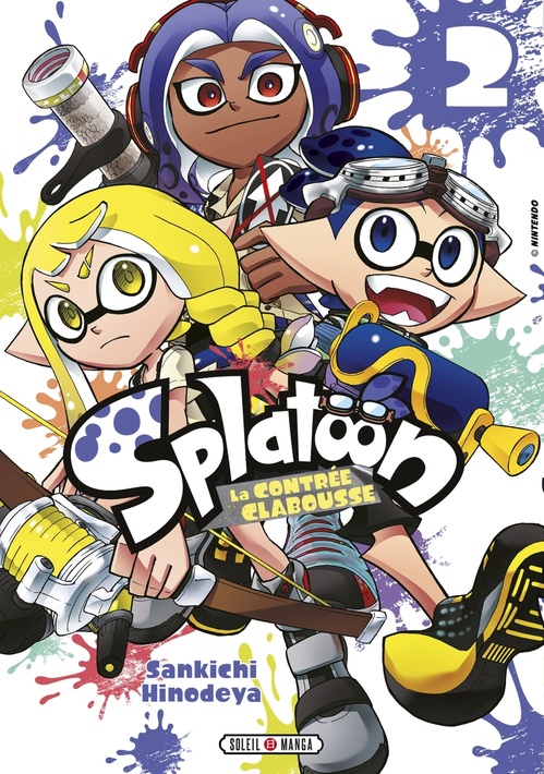 ebook cover of Splatoon - La Contrée Clabousse T02, by Nintendo, Sankichi Hinodeya