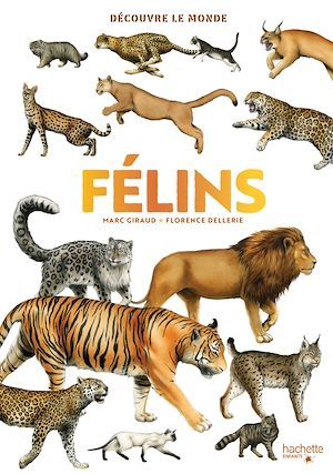 Couverture ebook de Découvre le monde - Félins, de Marc Giraud
