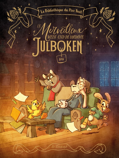 Couverture ebook de La bibliothèque du père Noël - Le Merveilleux week-end de madame Julbocken, de DAV