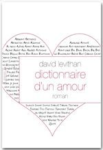 Couverture ebook de Dictionnaire d'un amour, de David Levithan
