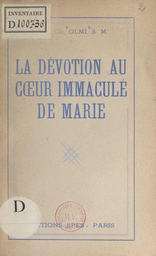 ebook cover of La dévotion au Coeur immaculé de Marie, by Charles Olmi