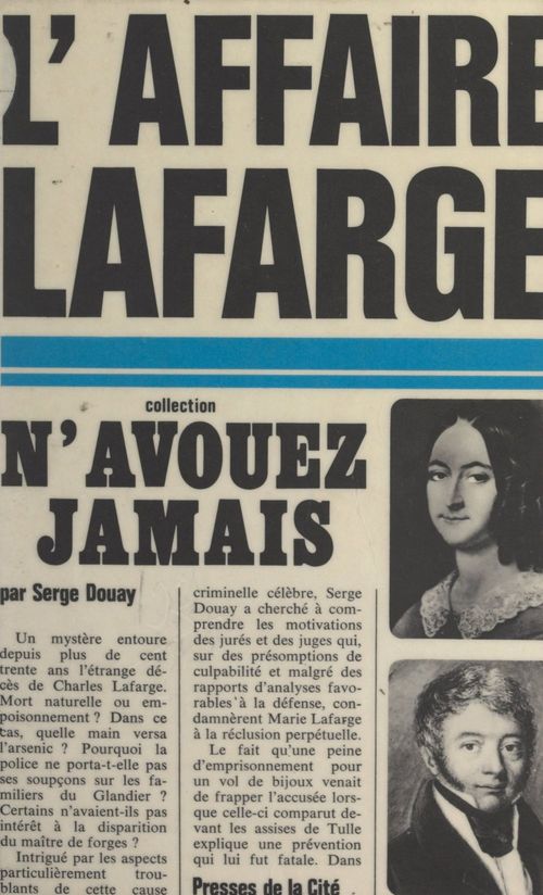 ebook cover of Les procès de Marie Lafarge, by Serge Douay