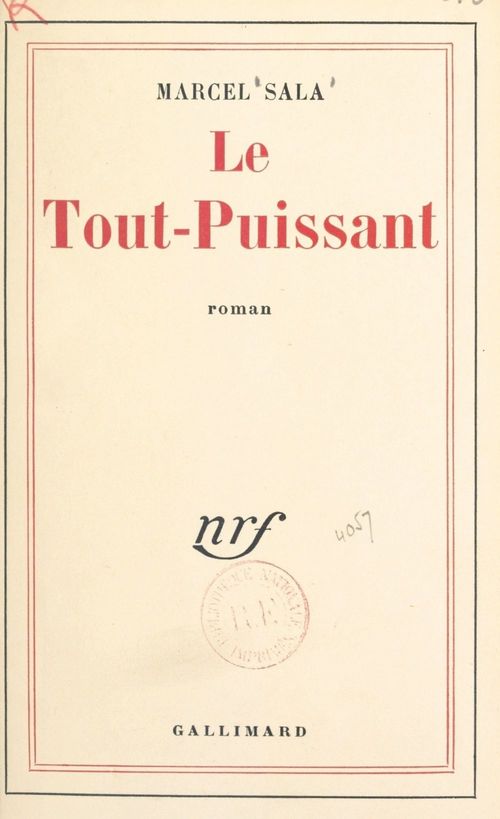 Couverture ebook de Le Tout-Puissant, de Marcel Sala