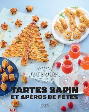 Couverture ebook de Tartes sapins et apéros de Fêtes, de Collectif