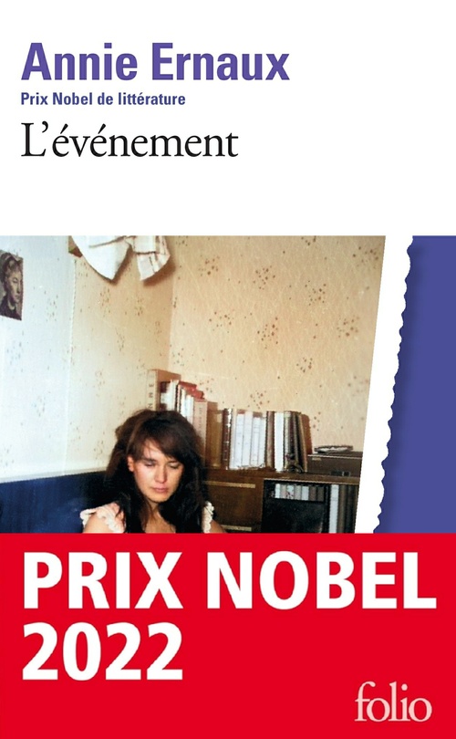ebook cover of L'événement, by Annie Ernaux