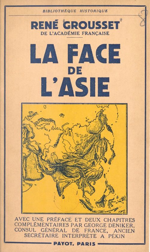 Couverture ebook de La face de l'Asie, de Rene Grousset