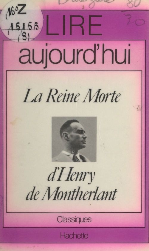 Couverture ebook de La reine morte, d'Henry de Montherlant, de Maurice Brueziere