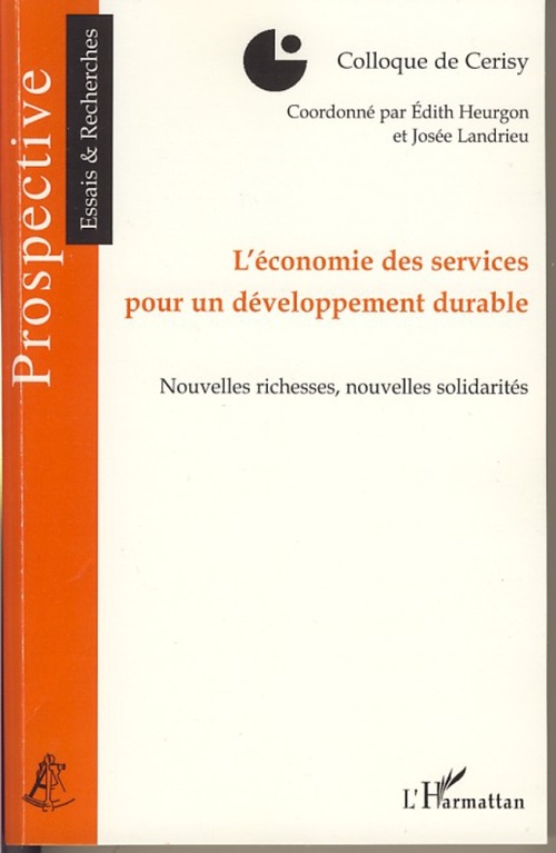 Couverture ebook de L'économie des services pour un développement durable, de Edith Heurgon, Josée Landrieu