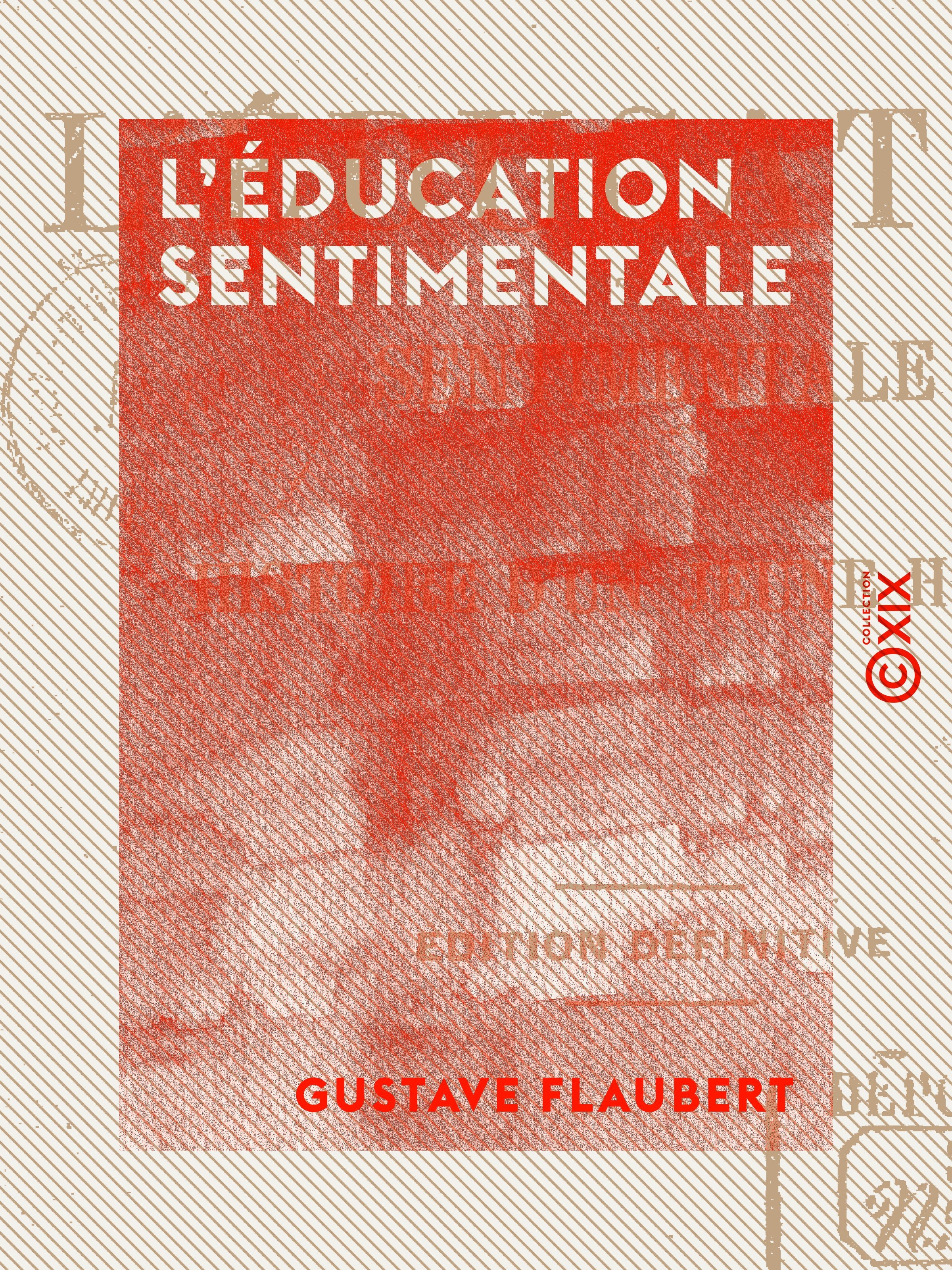 Couverture ebook de L'Éducation sentimentale, de Gustave Flaubert