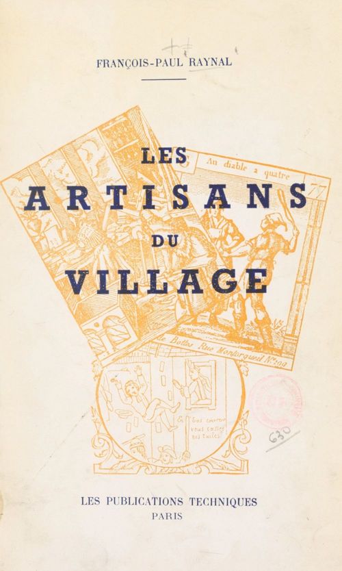 Couverture ebook de Les artisans du village, de Francois-Paul Raynal