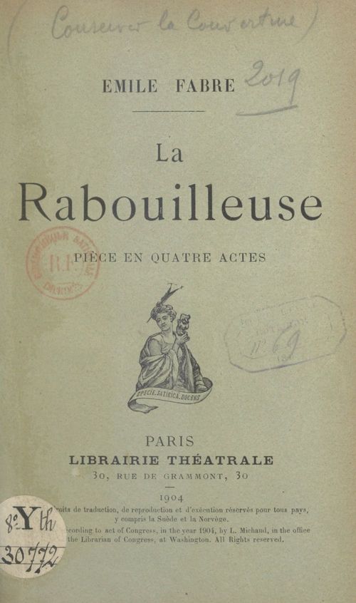 ebook cover of La Rabouilleuse, by Emile Fabre