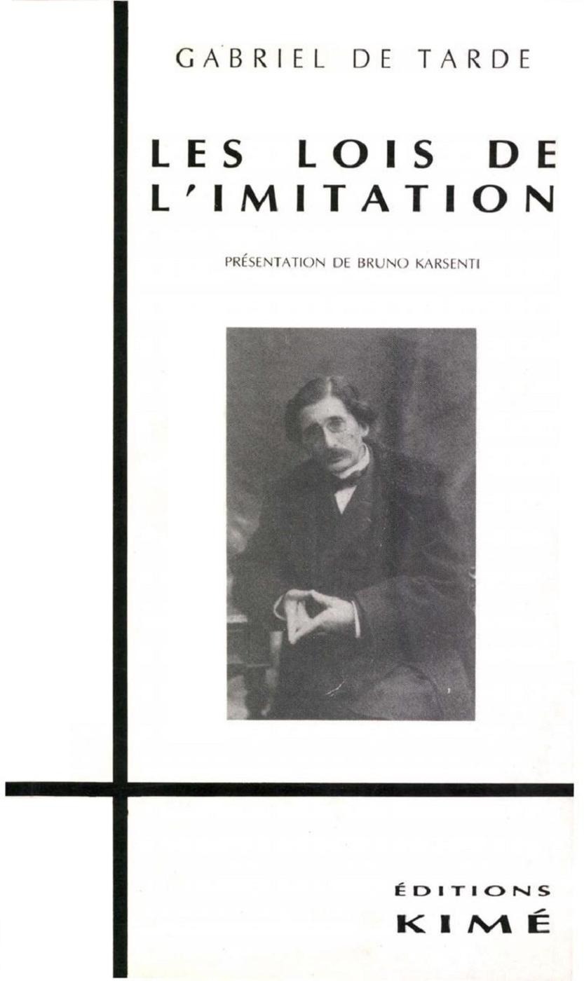 ebook cover of LES LOIS DE L'IMITATION, by Yvon Quiniou