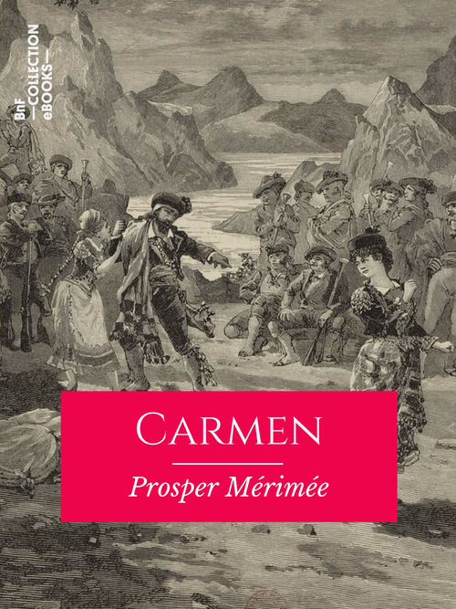 Couverture ebook de Carmen, de Prosper Mérimée