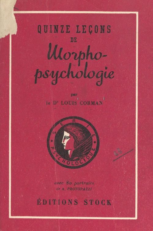 Couverture ebook de Quinze leçons de morpho-psychologie, de Louis Corman