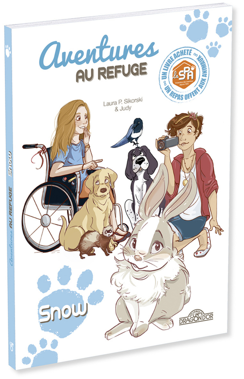 Couverture ebook de S.P.A. - Aventures au refuge - Snow, de Laura P. Sikorski