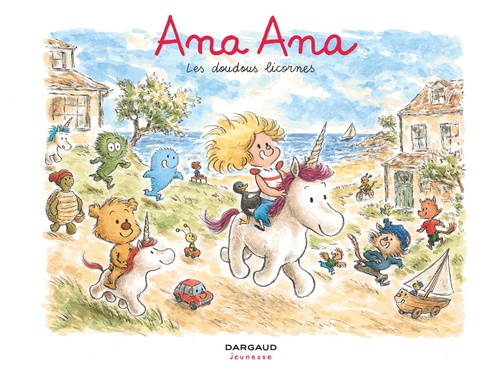 Couverture ebook de Ana Ana - Tome 24 - Les Doudous licornes, de Dominique Roques