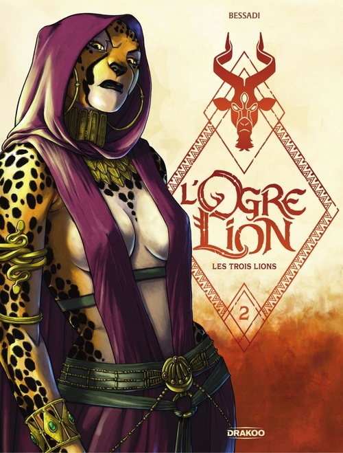 Couverture ebook de L' Ogre Lion - Les trois lions - Tome 2, de Bruno Bessadi