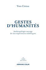 ebook cover of Gestes d'humanités, by Yves Citton