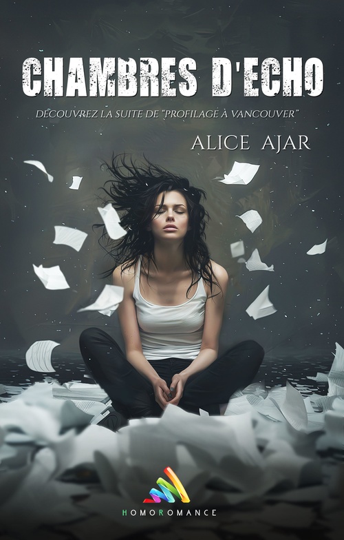 ebook cover of Chambres d'écho, by Alice Ajar, Homoromance Editions