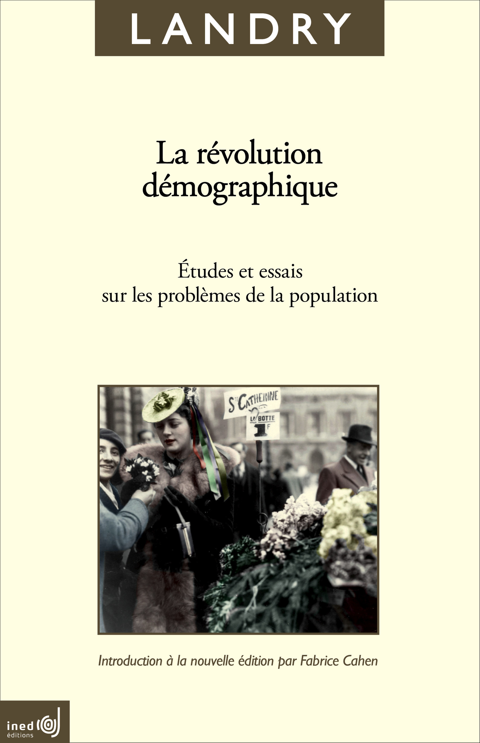 Couverture ebook de La révolution démographique, de Adolphe Landry