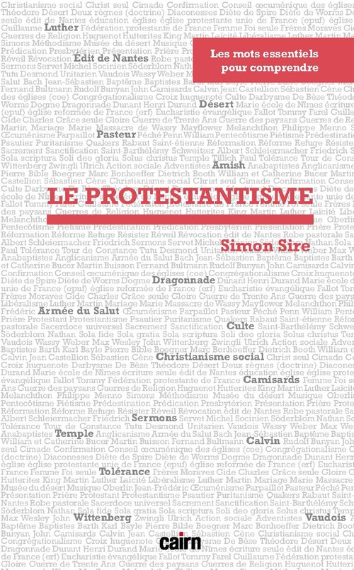 Couverture ebook de Les mots essentiels pour comprendre... Le protestantisme, de Simon Sire