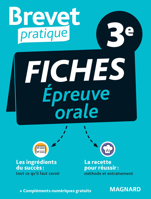 Couverture ebook de Brevet Pratique : Fiches Épreuve orale - Examen 3e, de Nadine Daboval, Sylvie Coly, Adeline Maulévrier, Marion Leruste, Camille Nicol, Marc REYNÉS MOLERO