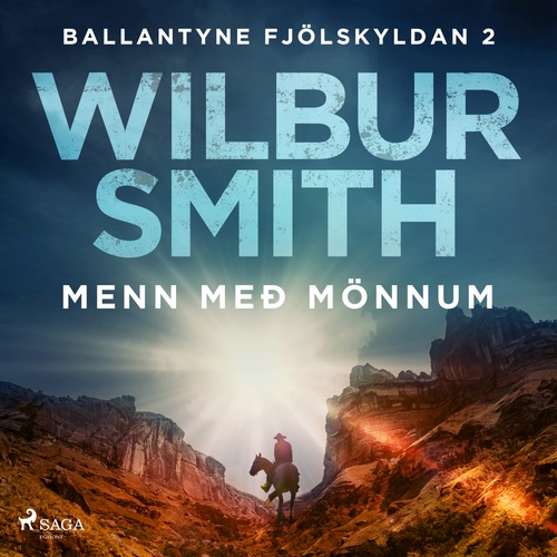 audiobook cover of Menn með mönnum, by Wilbur Smith
