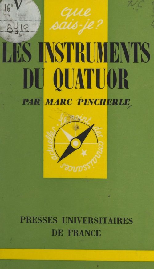 ebook cover of Les instruments du quatuor, by Marc Pincherle