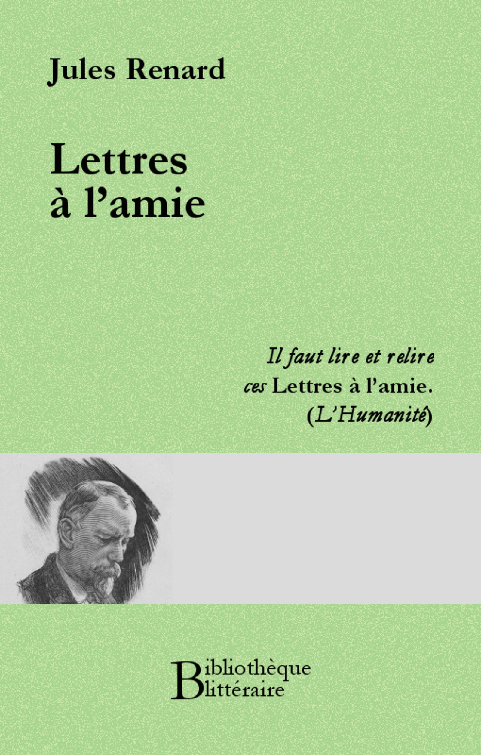 ebook cover of Lettres à l'amie, by Jules Renard