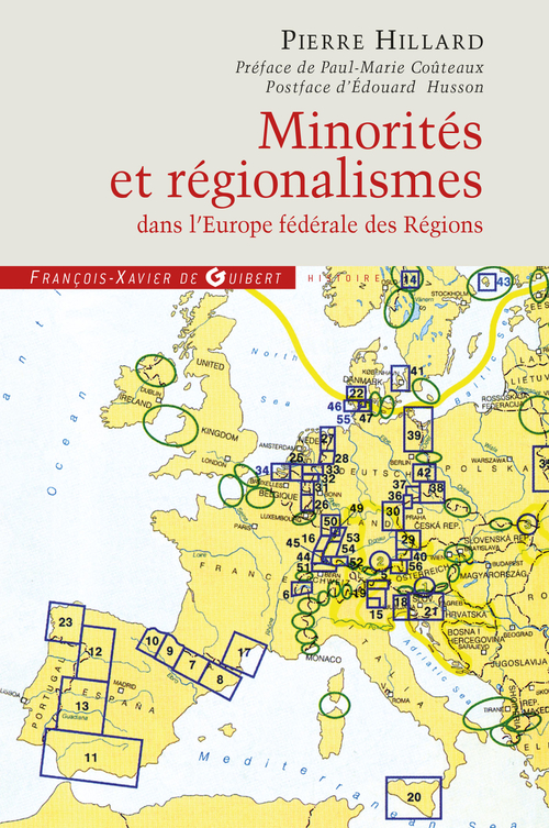 Couverture ebook de Minorités et régionalismes dans l'Europe fédérale des Régions, de Pierre Hillard