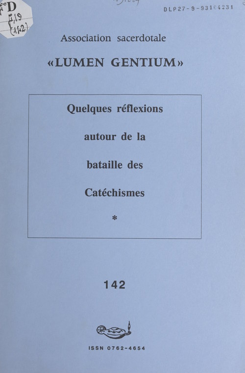 Couverture ebook de Quelques réflexions autour de la bataille des catéchismes, de Valerie De Fosseux