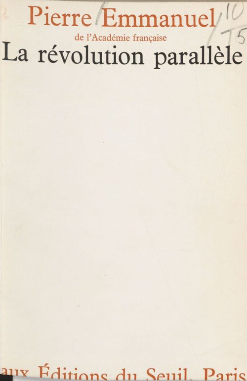 Couverture ebook de La révolution parallèle, de Emmanuel Pierre