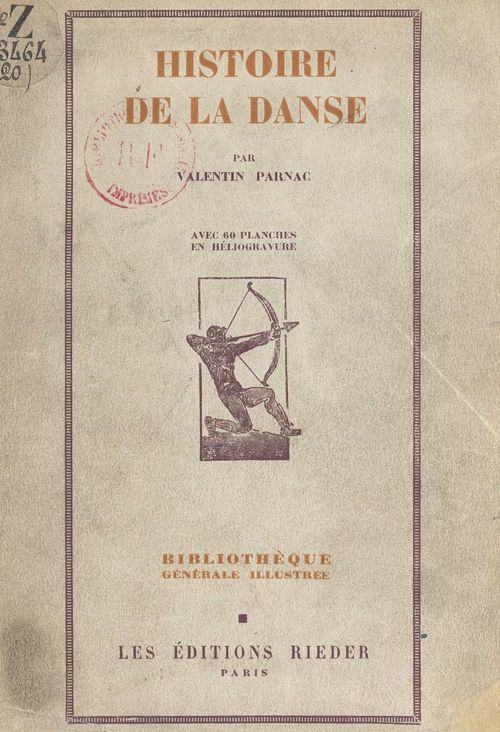 Couverture ebook de Histoire de la danse, de Valentin Parnac